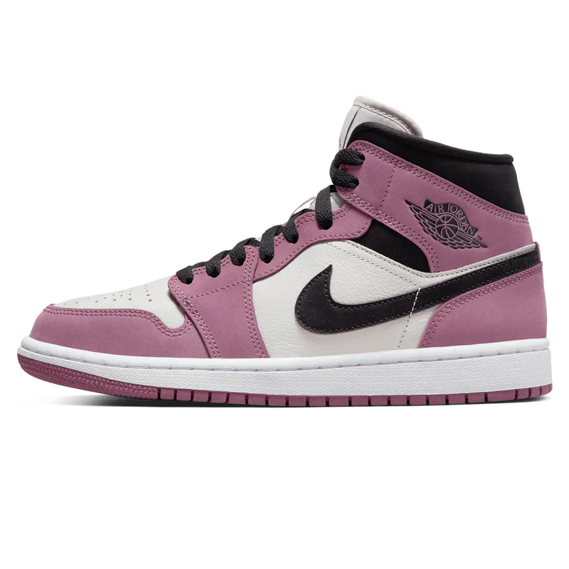 Tênis Air Jordan 1 Mid "Berry Pink" Rosa
